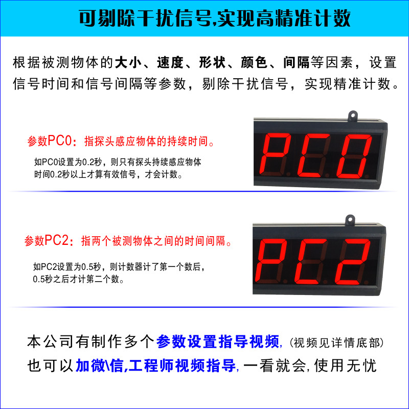 输送带计数器红外线自动感应流水线传送机装车记数点包器大屏幕