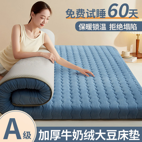 牛奶绒床垫软垫家用卧室冬季加厚珊瑚绒垫被垫子褥子羊羔绒床褥垫