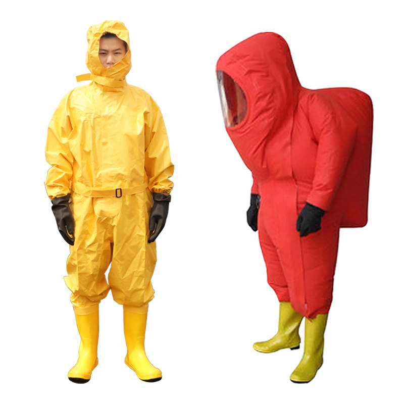 轻型防化服连体消防氨气耐酸碱生化重型半全封闭一二级生化防护服