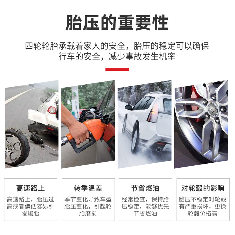TECH/泰克壁挂式气压表879挂式数显充气表气压表胎压计轮胎胎压计