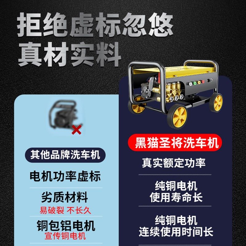 商用洗车机高压220V清洗机水枪大功率洗车店专用刷车工业洗地水泵