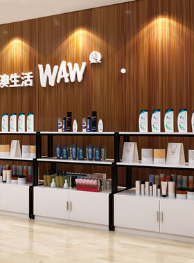 超市货柜化妆品母婴奶粉店矮柜展示柜童装童鞋货架文具玩具中岛柜