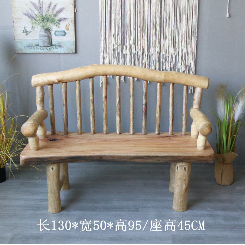 复古实木家具香樟木桌子椅子凳子茶几餐桌民宿茶艺家居装饰衣帽架