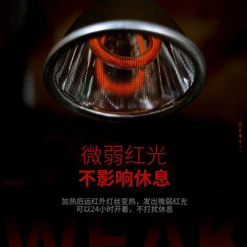 爬虫加热灯饲养箱远红外加热丝灯陆龟蜥蜴变色龙加温夜灯超陶瓷灯