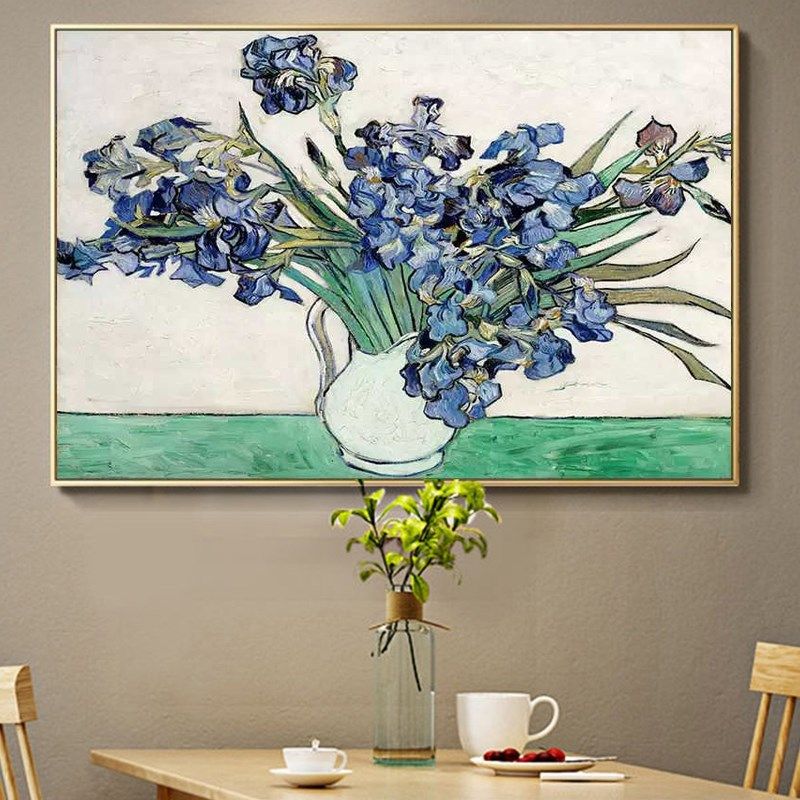 梵高装饰画世界名画丰收客厅沙发背景墙卧室餐厅玄关挂画轻奢油画