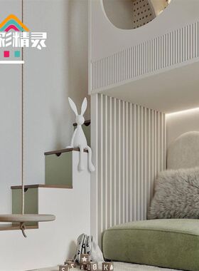 儿童实木高低床上下床双层沙发上下床带梯柜儿童家具DIY创意定制