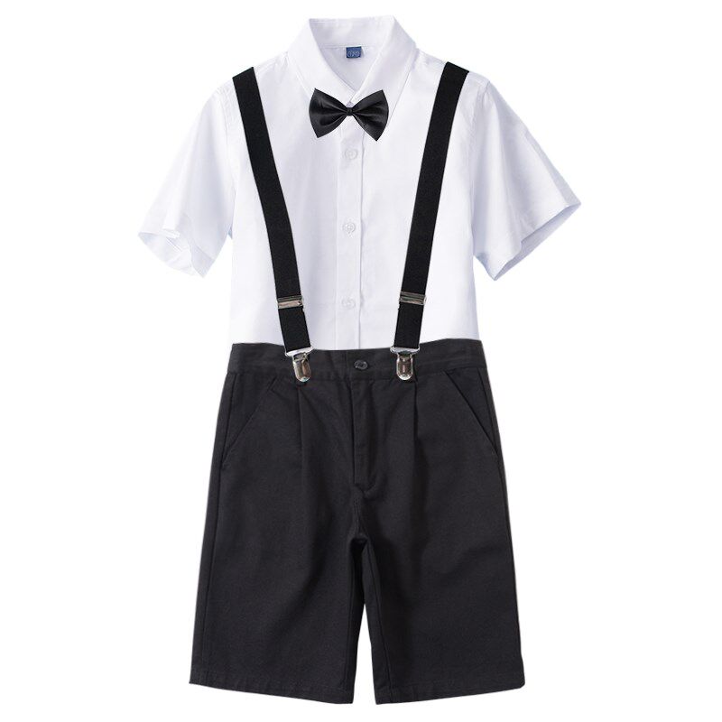男童礼服套装夏季儿童大合唱主持人表演服男孩琴钢演出服花童走秀