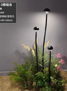 白蘑菇户外草坪灯别墅院子灯花园景观装饰灯室外水晶芦苇氛围灯
