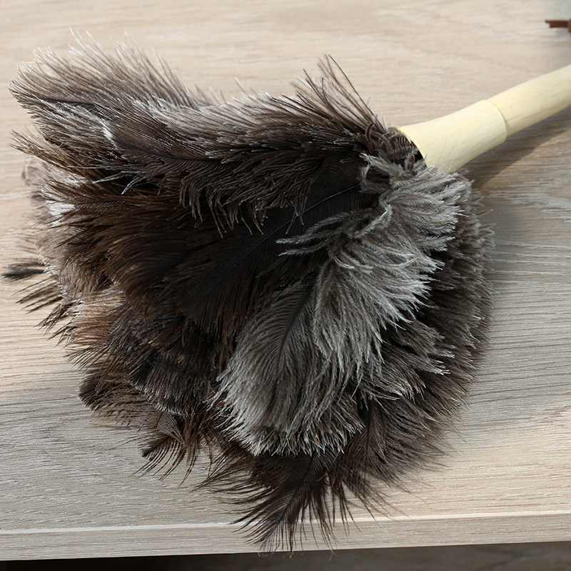天然鸵鸟毛掸子打扫卫生掸灰尘车用掸子床上扫灰神器家用清洁除尘
