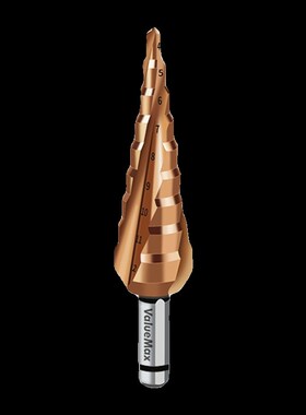 万克士 V124016多功能宝塔钻头金属铝合金开孔器阶梯钻头4-32mm
