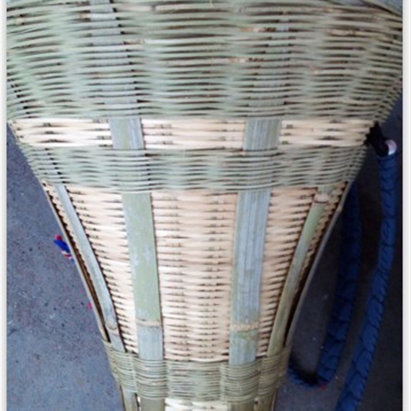 土家特大号竹背篓 舞蹈道具手工竹编背篼 竹夹背成人背篓买菜包邮