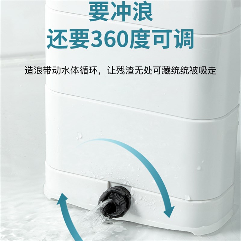 鱼缸乌龟低水位过滤器龟缸底吸便三合一循环泵除便滴流过滤盒净水