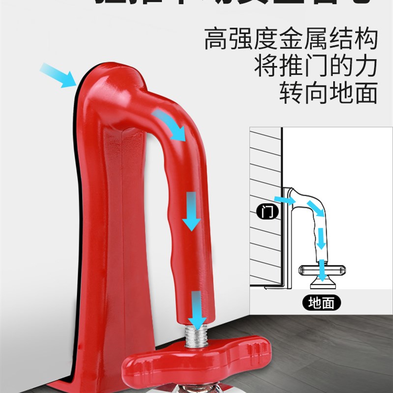 双吸盘阻门器酒店旅行安全神器 女生独居家用防盗门挡工具