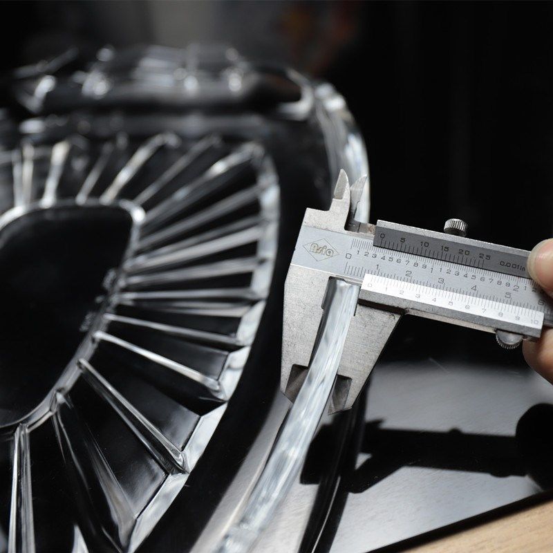 ktv商用水晶玻璃果盘客厅茶几水果盘碟欧式长方形大号拼盘杯托盘