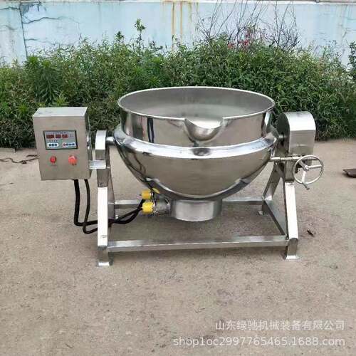 燃气夹层锅 蔬菜肉制品解冻漂烫杀青滤渣预煮机 自动翻筐漂烫锅