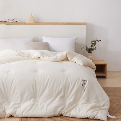 A类原棉大豆纤维冬被加厚单人棉被芯简约夏被保暖被子双人春秋被