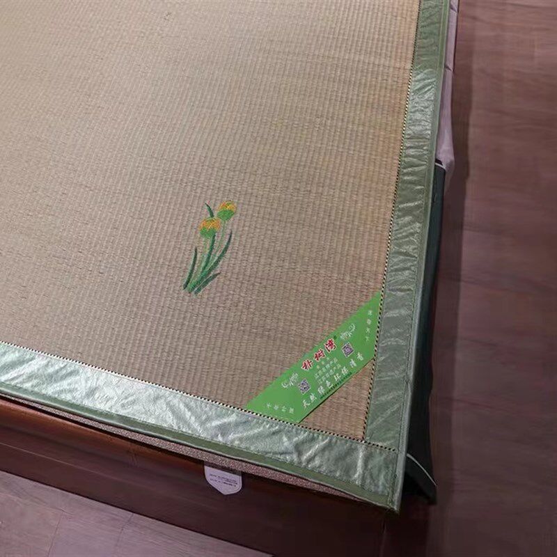 天然草席婴儿可用烘干本草绣花席宽边夏季学生宿舍单人蔺草草席子