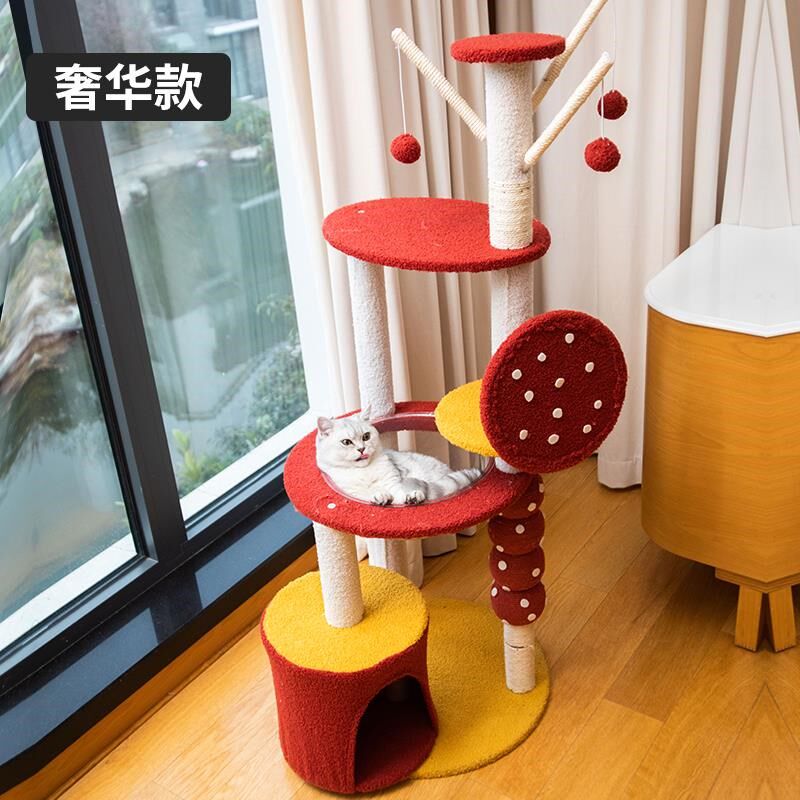哪够糖葫芦猫爬架猫窝猫树一体式大型猫架抓板跳台剑麻绳太空舱