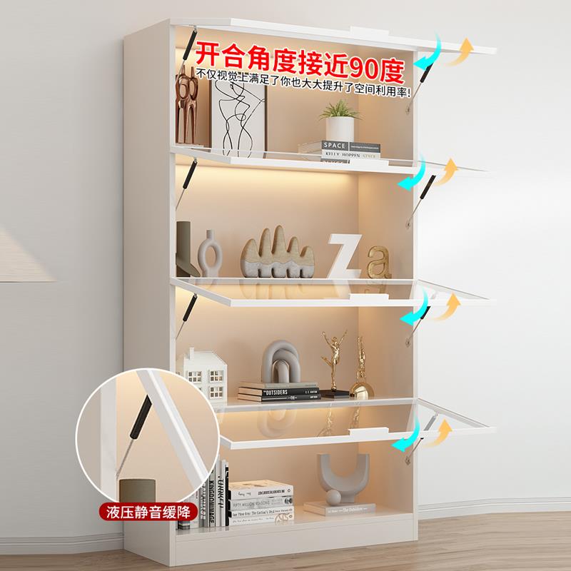 定制手办柜带玻璃门整墙防尘书架轻奢玩具模型陈列展示柜家用书柜