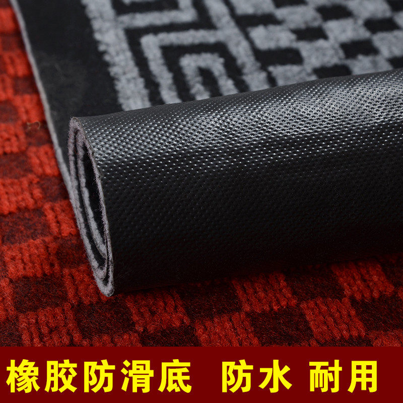 进门口蹭土地毯地点绒面脚垫pvc厨房吸水防滑地垫子走廊可裁剪