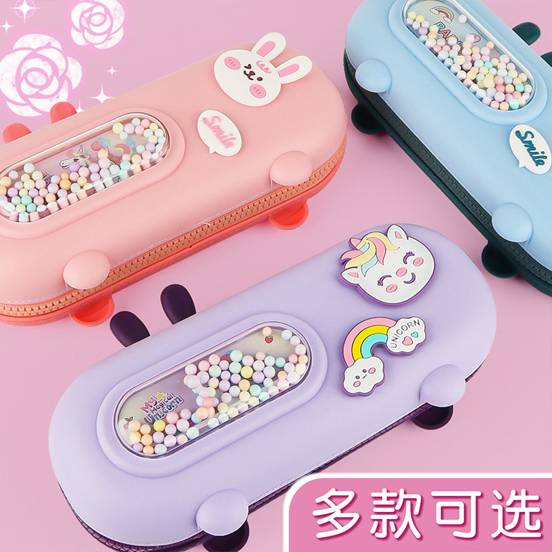 创意泡泡机文具盒初中学女生2022新款女孩ins日系笔袋小学生铅笔