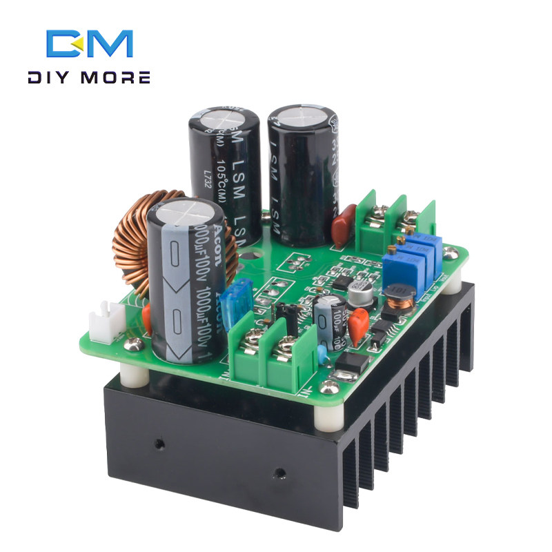 900W大功率升压板直流稳压恒流可调12V-130V 15A充电器电源模块