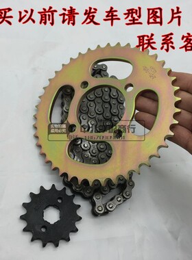 大阳摩托车链轮DY125-5/5D悦虎套链DY150-21H牙盘链条大小飞齿轮