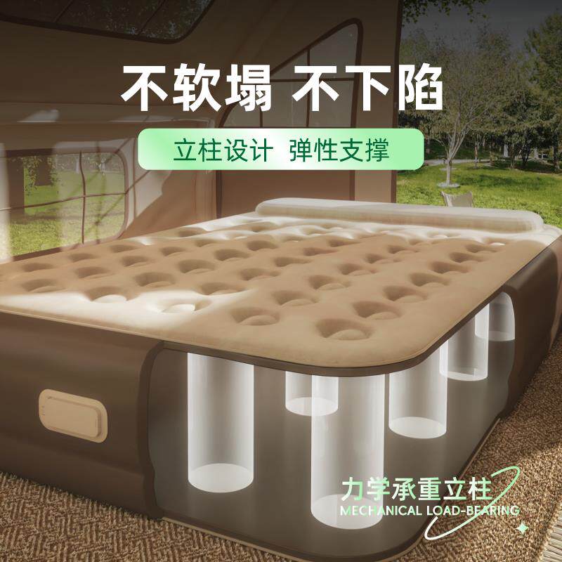 新款家用充气床垫加厚折叠打地舖气垫床户外单双人露营野营睡垫床