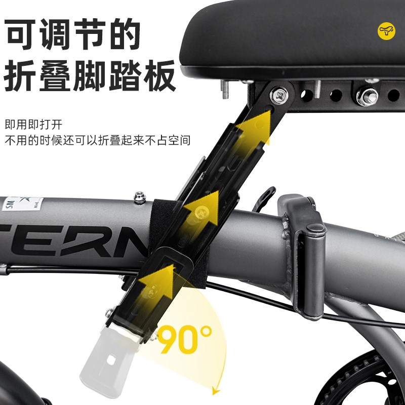 自行车儿童座椅前置折叠车宝宝前坐椅登山车单车小孩子车座垫快拆