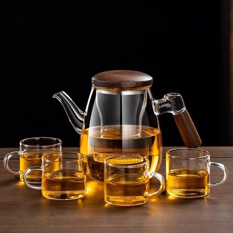 玻璃泡茶壶泡茶家用2025新款茶水分离飘逸杯煮茶壶花茶耐高温茶具