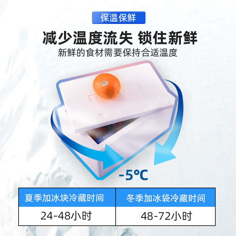 泡沫箱快递专用加厚3.5.6.7.8.4号保温箱子保鲜冷冻物流包装盒子