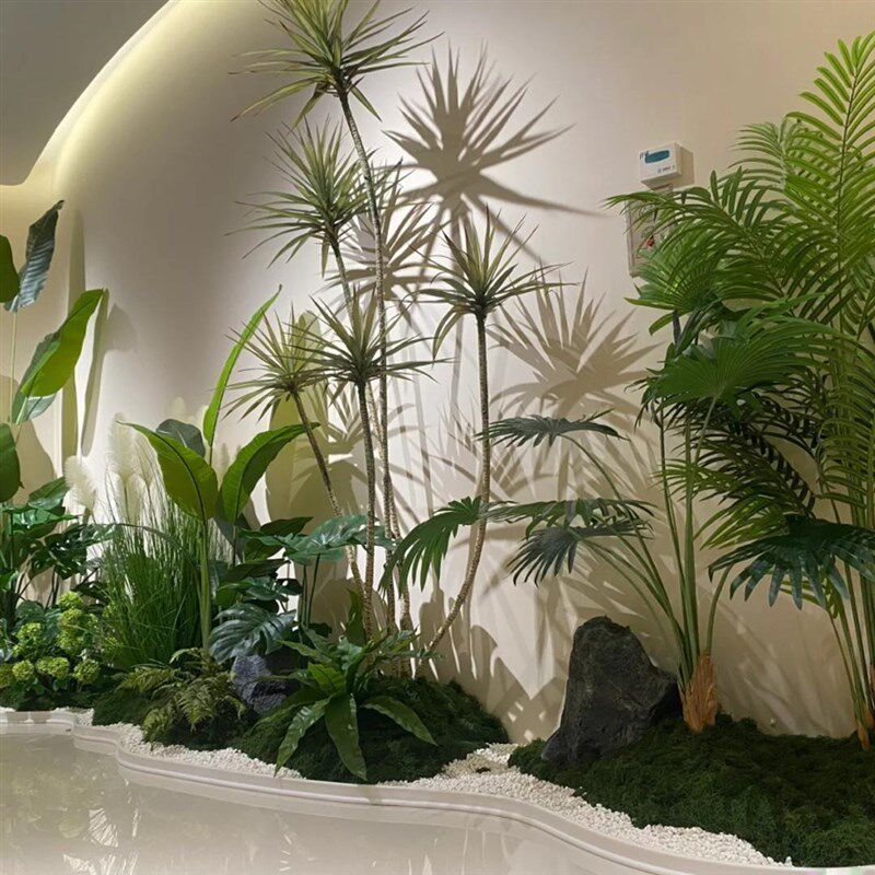 仿真绿植造景组合橱窗装饰假植物景观造景庭院布置玄关过道树室内