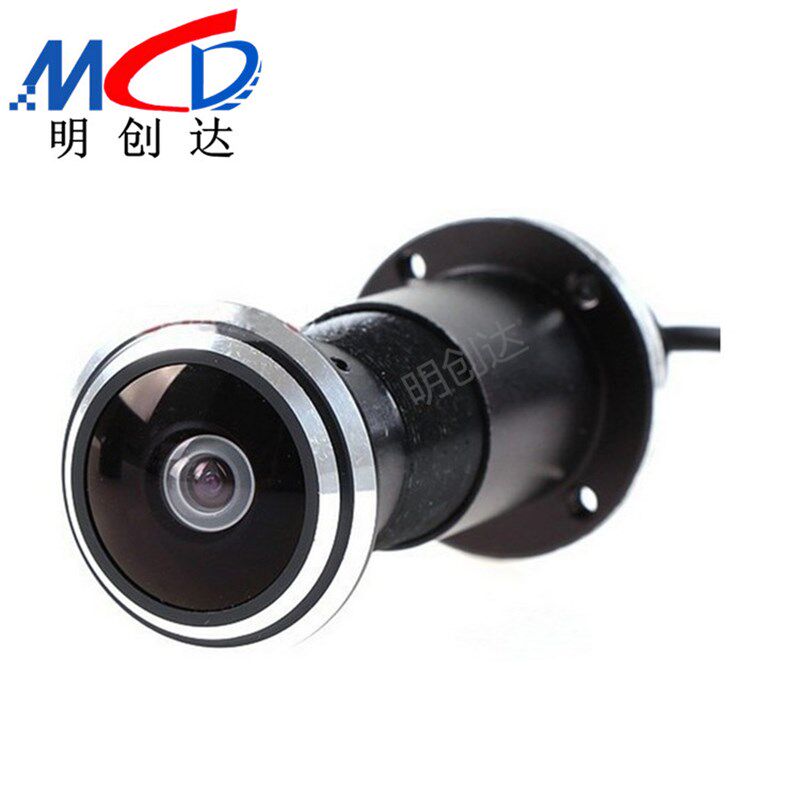 高清可视门铃摄像头1080线 170度超广角防盗门金属猫眼监控摄像机