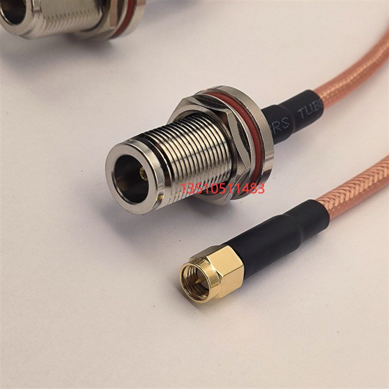 N-KY/SMA-J射频工业级RG142信号线 N母带螺母转SMA公AP高频RF馈线