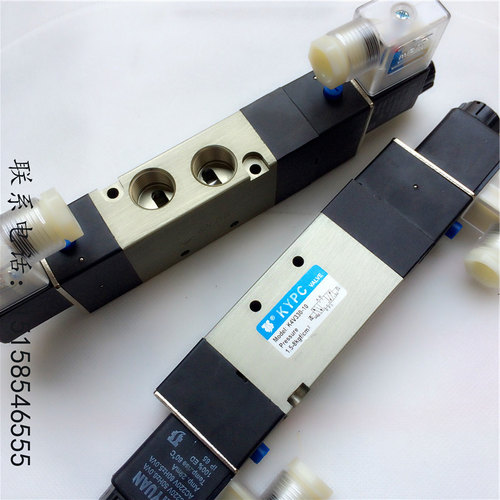 开源KYPC 三位五通电磁阀 4V330-10 4V230C-08 4V430-15 气阀原装