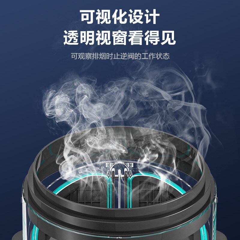 四季沐歌厨房专用止逆阀烟道吸油烟机止逆阀排烟管卫生间止回阀