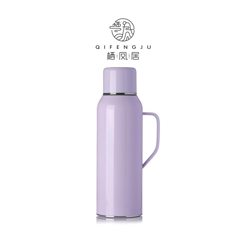 栖凤居316焖泡保温壶暖壶机械显温大容量便携加厚热水壶