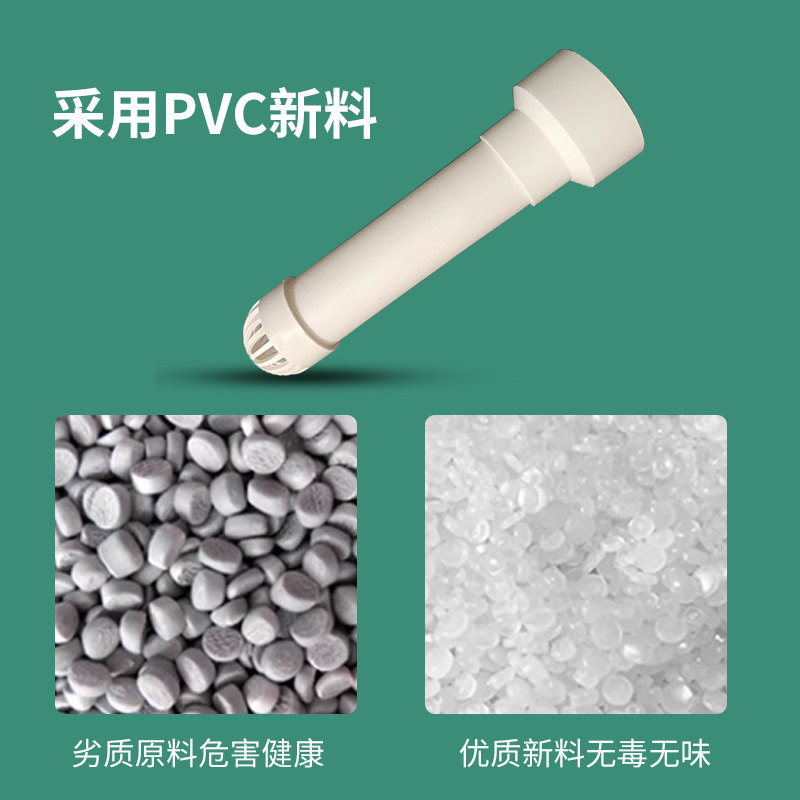 止回阀穿外墙出风口通风球pvc防雨穿墙250mm楼房烟道加厚化妆室排 - 实物图