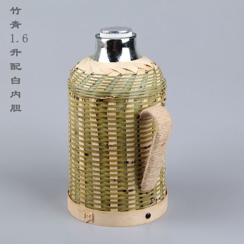 竹编暖壶开水瓶暖水壶暖瓶壳热水壶复古热水瓶外壳1.3升 1.6升2升