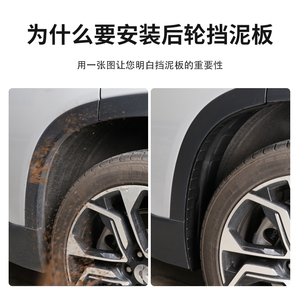 适用蔚来EC6/ES6挡泥板前后轮泥沙挡ES8车门内衬防刮板改装饰配件