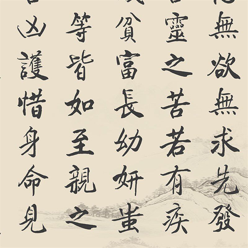 大医精诚书法挂画 孙思邈名言 中医诊所书房客厅装饰画卷轴画包邮