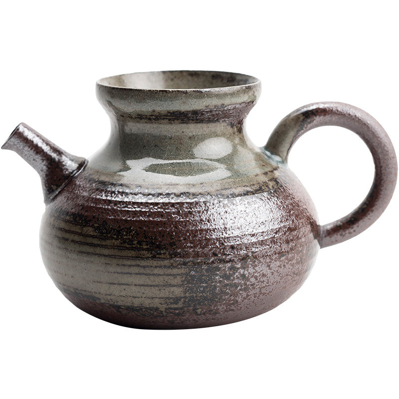 陶迷清水柴烧公道杯家用陶瓷分茶杯大号手工茶海中式复古茶道配件