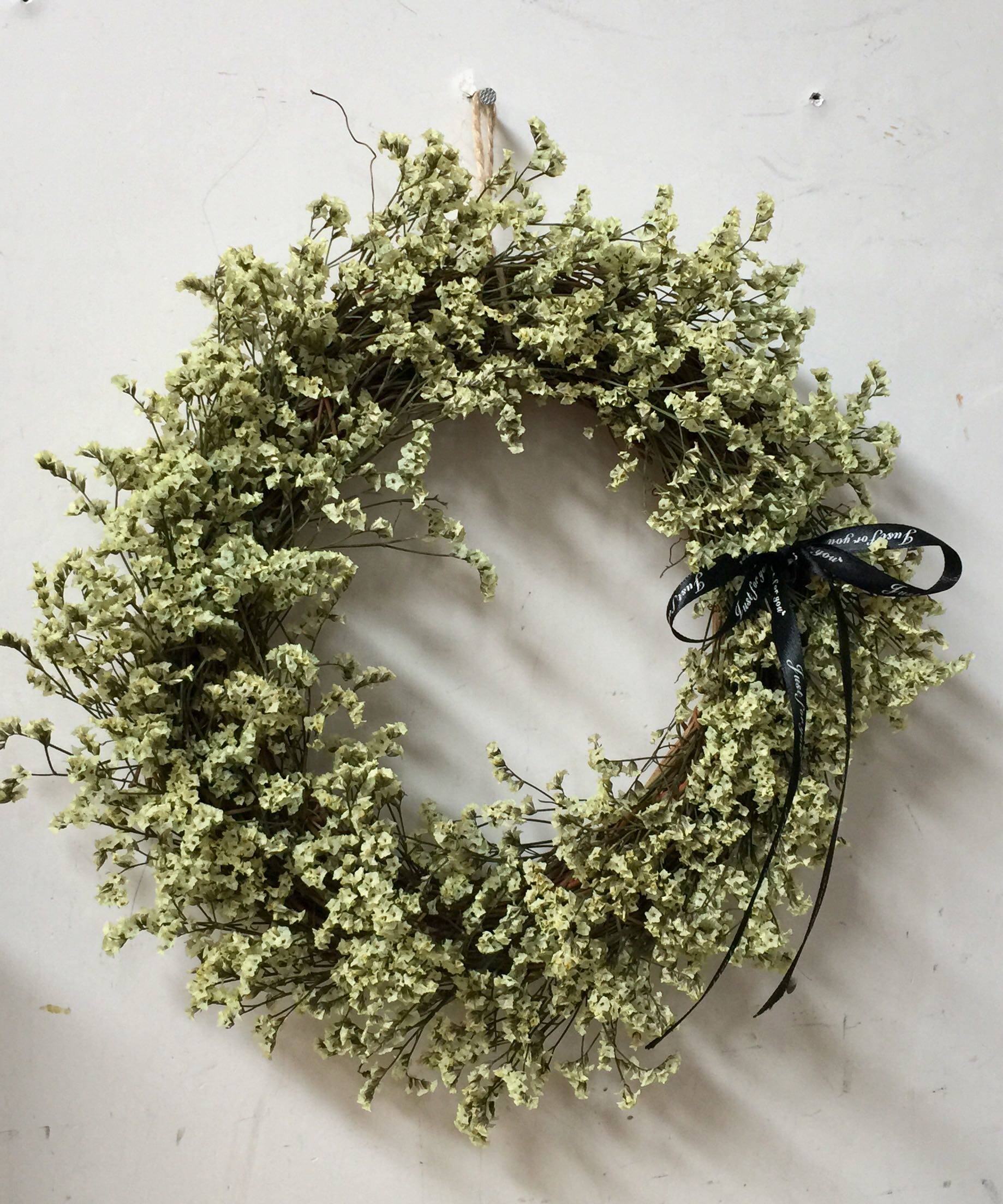 小清新韩式花环天然干花水晶花干树藤圈环壁饰橱窗干花挂饰原118