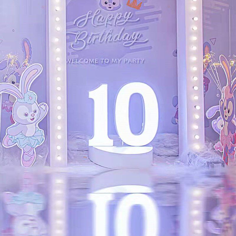 ONE求婚英文TEN生日Led大数字1038520字母灯灯箱LOVE表白BABY站立