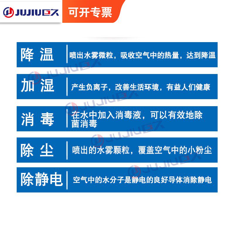 大型工业加湿器大雾量消毒杀菌风机纺织电子车间养殖花卉大棚除尘