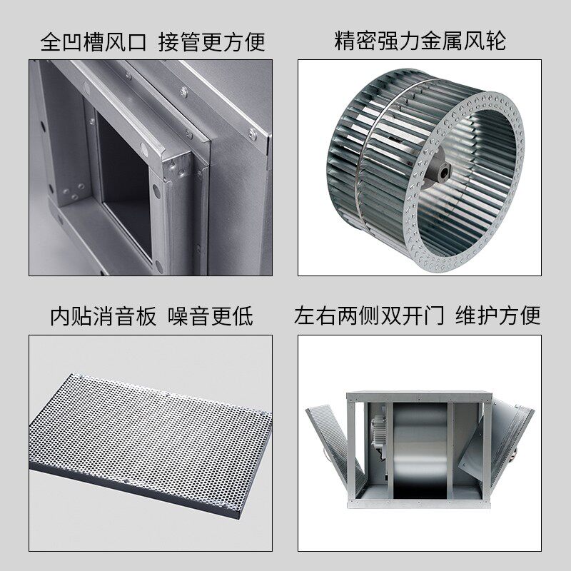 南洋有为 商用轻音空调风柜风箱 柜式新风系统厨房管道排风送风机