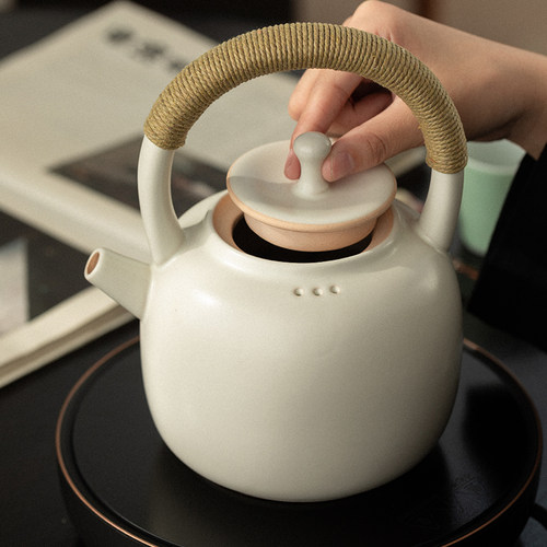 器想茶谈煮茶壶煮茶器陶壶电陶炉急须壶提梁侧把壶家用泡茶烧水壶