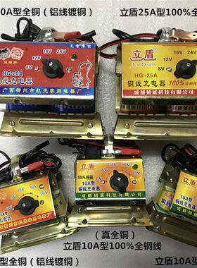 双猫牌 12V/24V 电瓶专用充电器 老式铜线充电器 智能电子充电器