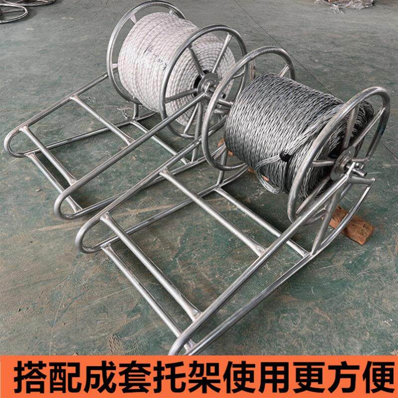 防扭钢丝牵引绳国标热镀锌绞磨机专用网套连接器电力拉电缆钢丝绳