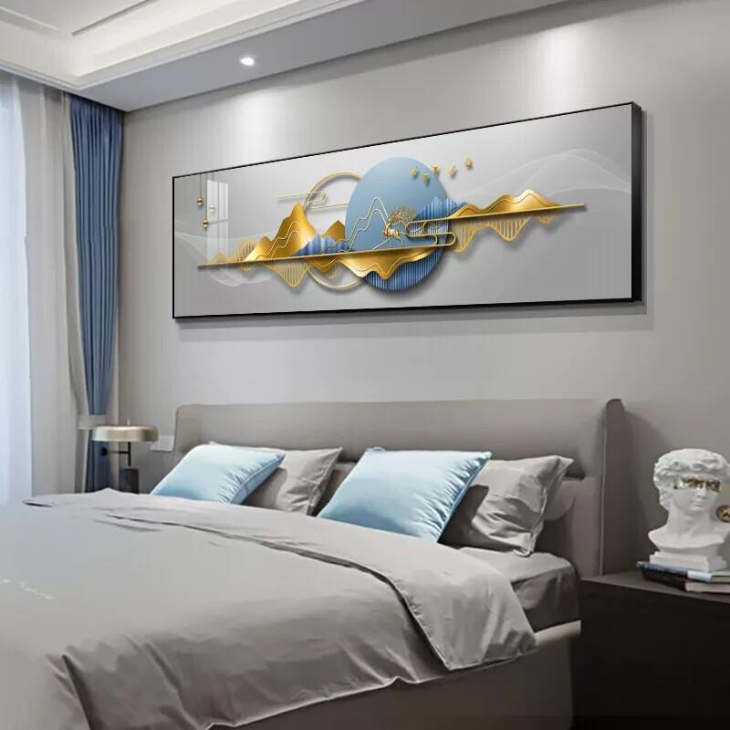 卧室装饰画晶瓷画床头画挂画单幅客厅壁画背景墙壁画沙发背景墙挂